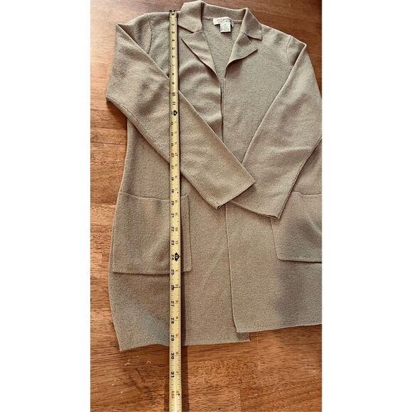 Due Per Due Beige Womens Knit Blazer Jacket Size M - Picture 5 of 8